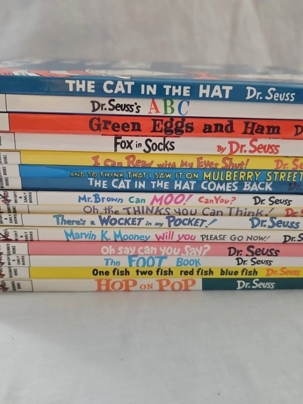 Vintage Lot of 15- Beginner Book Series By Dr. Seuss-Grolier Book Club Edition